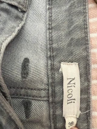 Pantalón vaquero gris Nicoli Talla 36.