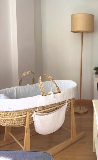 Capazo de mimbre Babys/ Cuco para bebé.