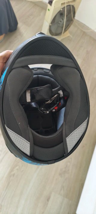 Casco Nzi Azul y Negro