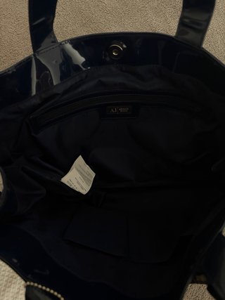 Bolso Armani Jeans Azul Metálico Original