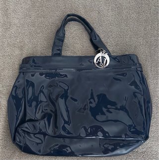 Bolso Armani Jeans Azul Metálico Original