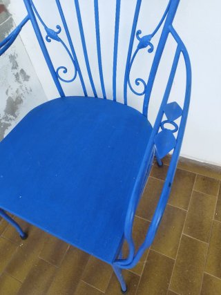 Sillas Metálicas Azules