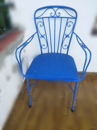 Sillas Metálicas Azules
