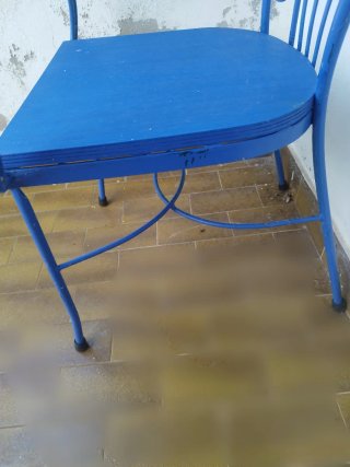Sillas Metálicas Azules