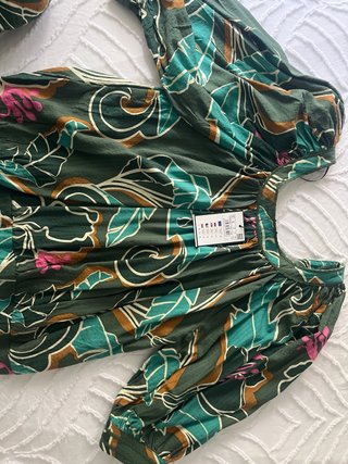 Conjunto Cortefiel Blusa y Pantalón Estampado