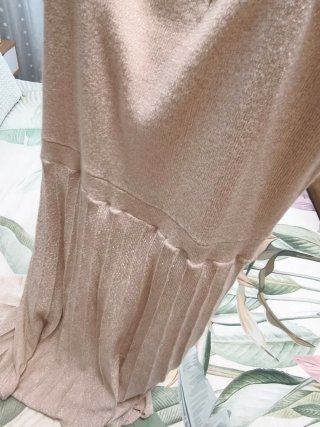 Vestido Sfera Beige Dorado
