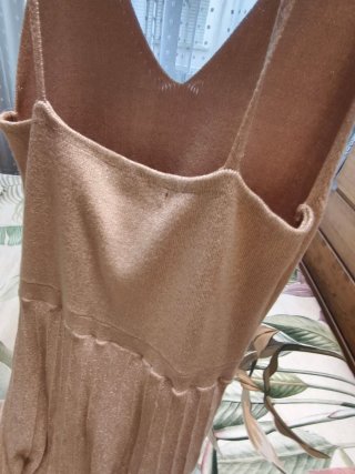 Vestido Sfera Beige Dorado