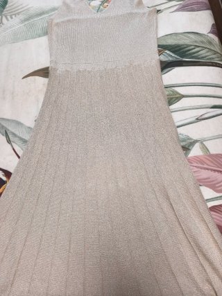 Vestido Sfera Beige Dorado