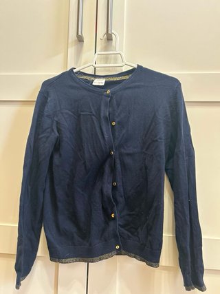 Rebeca/ chaqueta de punto azul marino niña 11-12