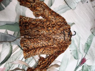 Camisa Zara estampado animal