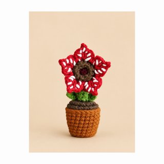 Flor Demogorgon Amigurumi