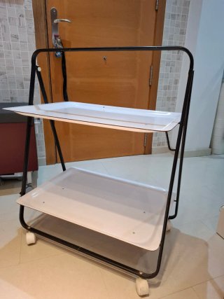 Camerera plegable con ruedas 81x65x42cm