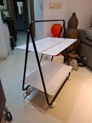 Camerera plegable con ruedas 81x65x42cm
