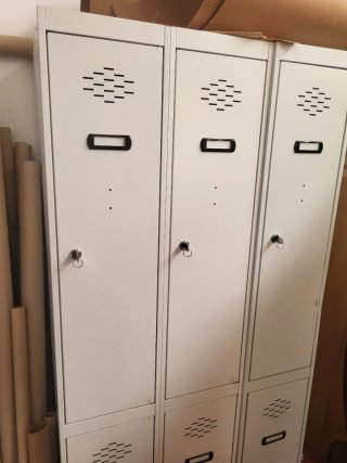 Lote 6 taquillas metálicas