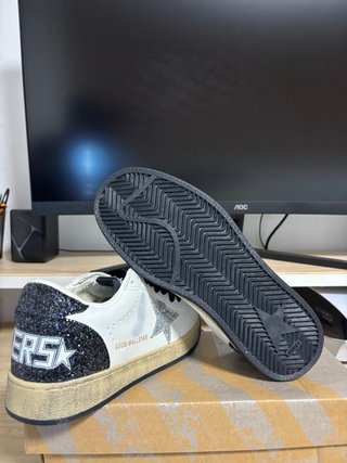 Zapatillas Golden Goose Ball Star Glitter Plata