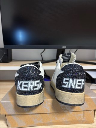 Zapatillas Golden Goose Ball Star Glitter Plata