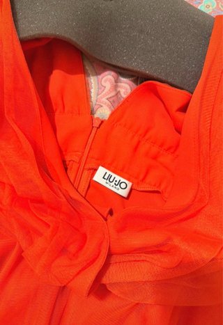 Abito elegante corallo
