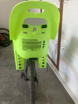 Silla bici niño verde