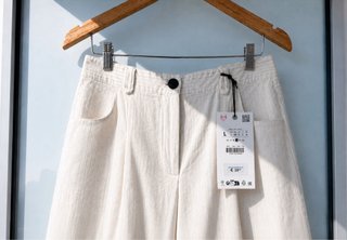 Bermudas Zara ZW Algodón Rayas Talla L