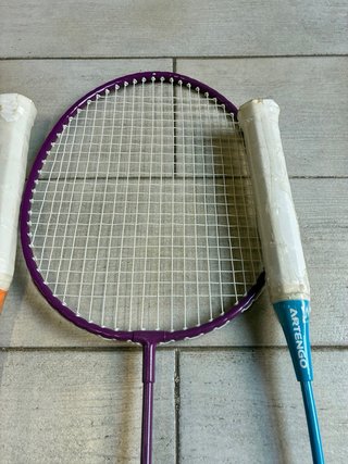 Raquetas + Volantes + Red + Fundas de Bádminton