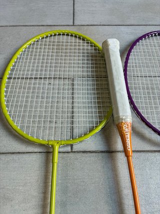 Raquetas + Volantes + Red + Fundas de Bádminton