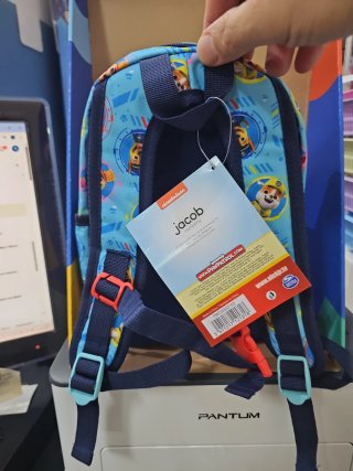 Zaino Paw Patrol azzurro con personaggi