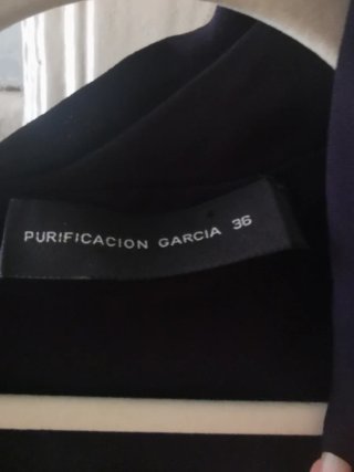 Blusa cruzada Purificación García Azul Oscuro T 36