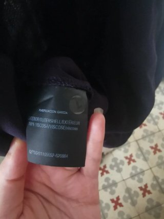 Blusa cruzada Purificación García Azul Oscuro T 36