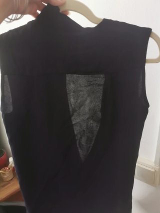 Blusa cruzada Purificación García Azul Oscuro T 36