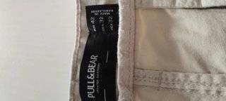 Pantalón chino beige hombre