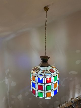 Lámpara colgante vintage cristal