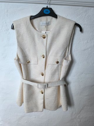 Chaleco Zara Beige Talla L