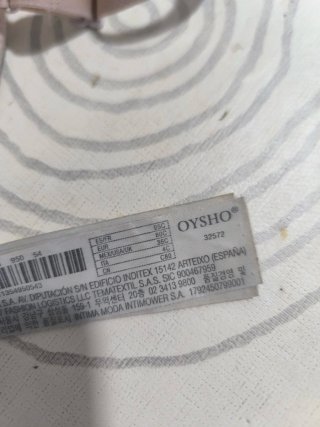 Sujetador Oysho 95C Beige