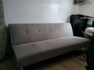 Sofá Cama Beige/Gris