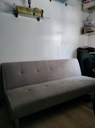 Sofá Cama Beige/Gris