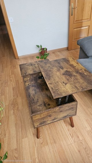 Mesa Centro Elevable Cajón Almacenamiento