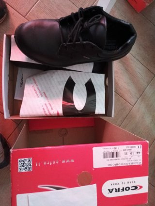 Zapatos de trabajo COFRA Talla 44 Negro sinpuntera