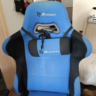 Silla Gaming Arozzi Azul y Negra
