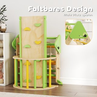 8-in-1 Montessori Klettergerüst Indoor Holz Klette