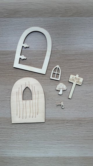 Casita de Hada Madera para Pintar y Montar