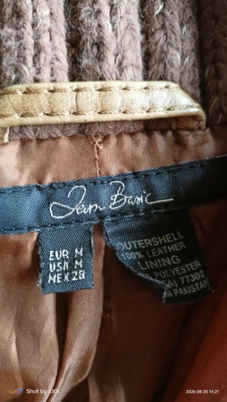Chaqueta de Piel bovina Marrón