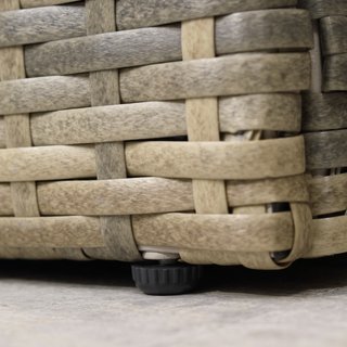 Set da Giardino 6 Pezzi in Rattan con Divani, Polt