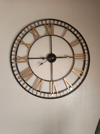 Reloj de Pared Grande Metal