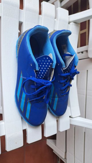 Zapatillas Adidas Messi Azul/Dorado
