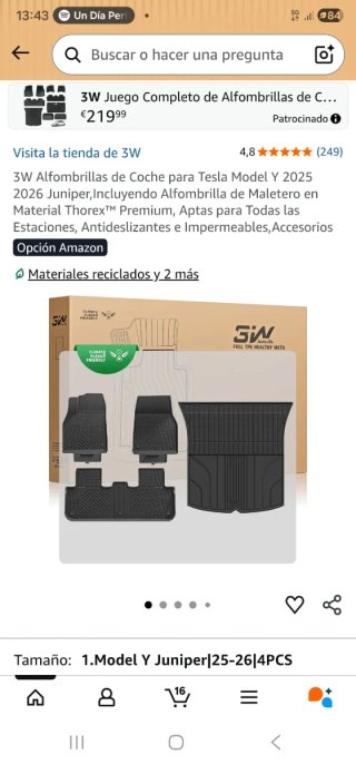 Alfombrillas Tesla Model 3
