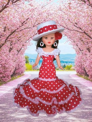 Traje de flamenca para Nancy . LEER BIEN EL ENVÍO.