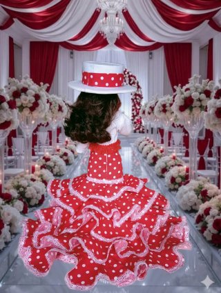 Traje de flamenca para Nancy . LEER BIEN EL ENVÍO.
