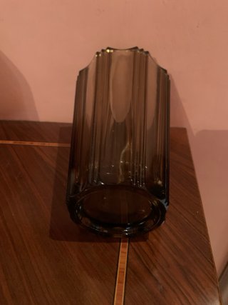 Vaso di vetro color fumo