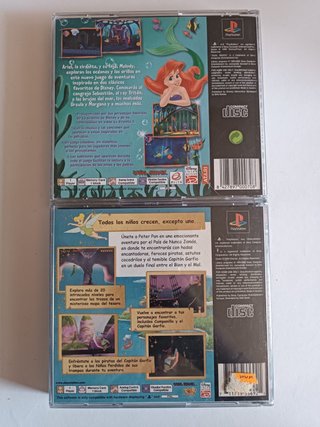 Juegos PS2: La Sirenita 2 y Peter Pan