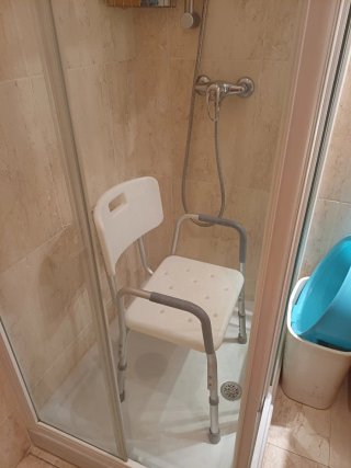 Silla de ducha con reposabrazos